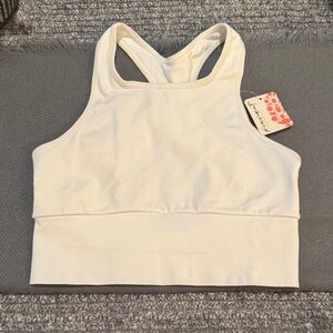 FP Movement White Racerback Sports Bra